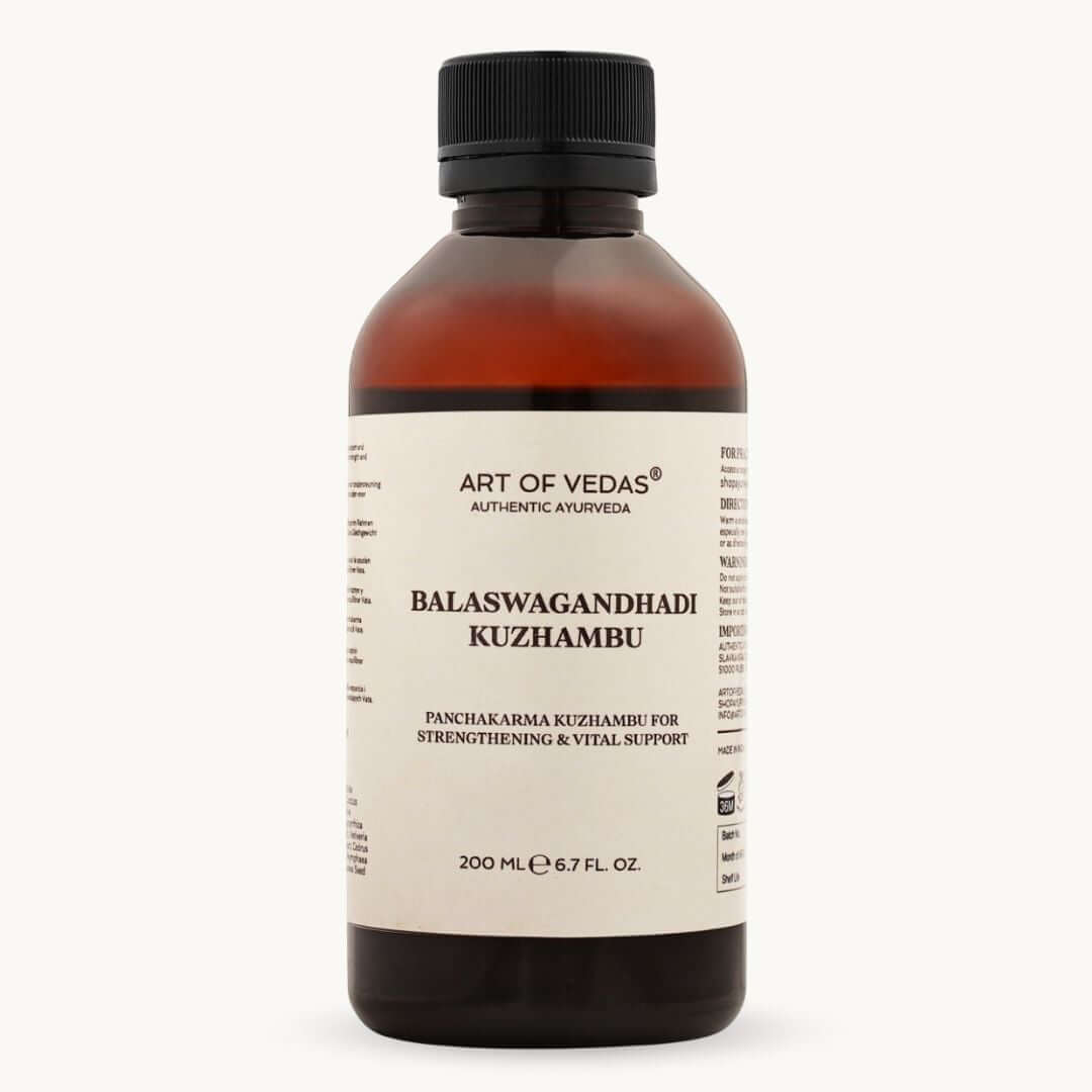 Art of Vedas Balaswagandhadi Kuzhambu 200ml - Ayurvedic Panchakarma Oil for Strengthening and Vital Support