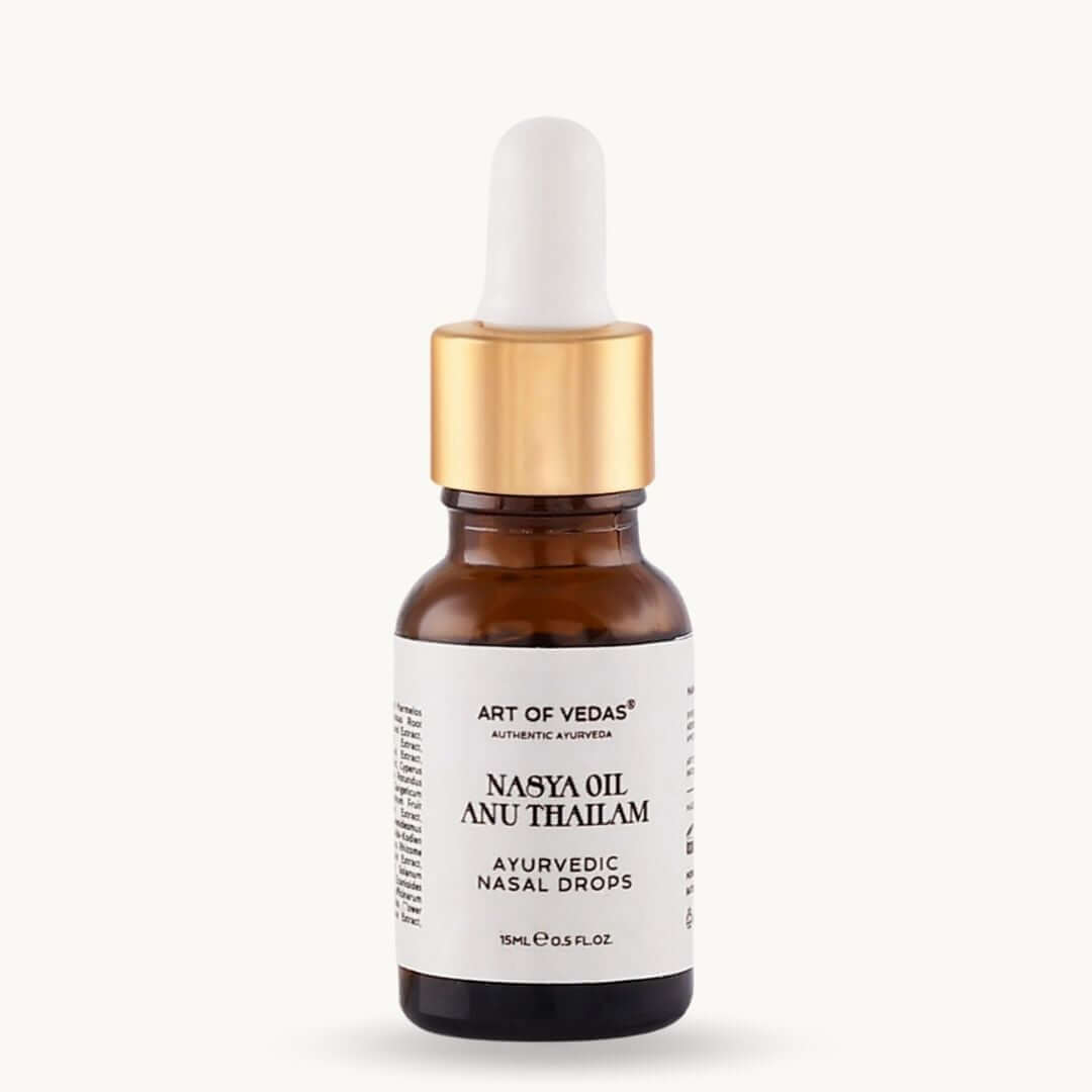 Art of Vedas Nasya Öl Anu Thailam 15ml Flasche – traditionelles ayurvedisches Nasenpflegeöl